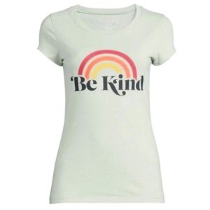*Wound Up Retro "Be Kind" Green Tee in Juniors Size XXXL*